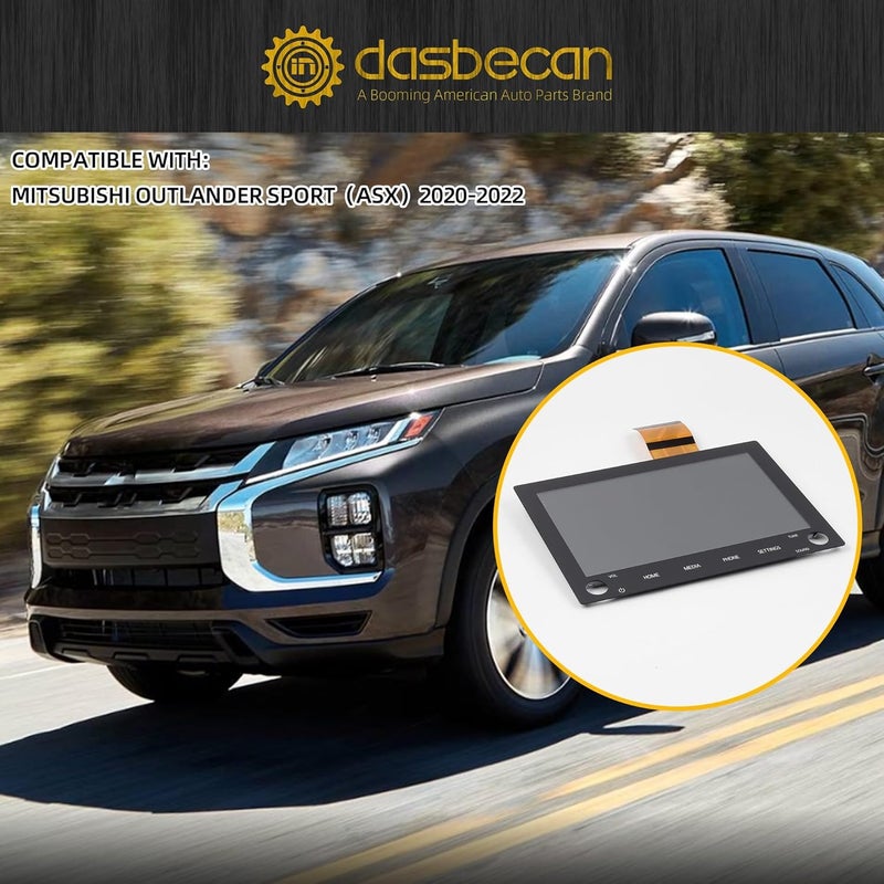 Dasbecan 8" Touch Digitizer LCD Screen with 2 knobs Compatible with 19-21 Mitsubishi Outlander Sport Mitsubishi ASX Replaces 8740A040 8740A130 8740A076 Glass - Image 5